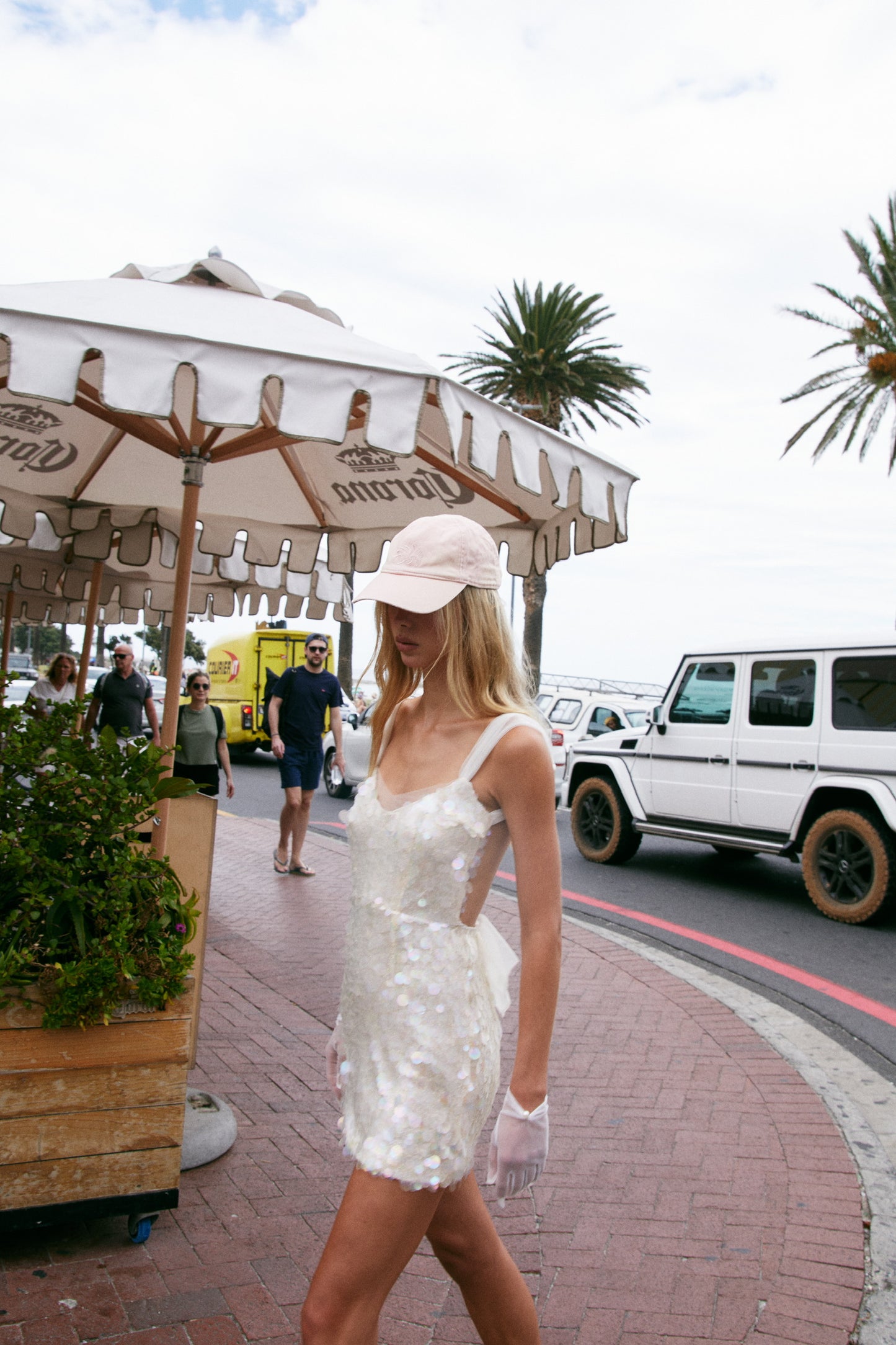 MIN PURA White Vacation Sweet Evening Imvula Mini Dress
