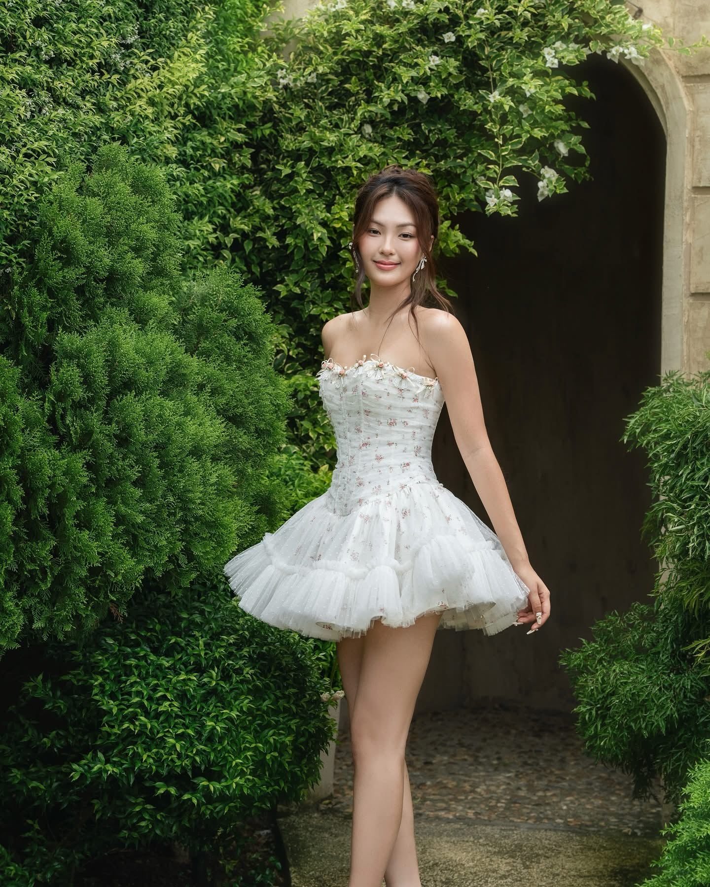 LANE CI Blue Moudy Mini Dress