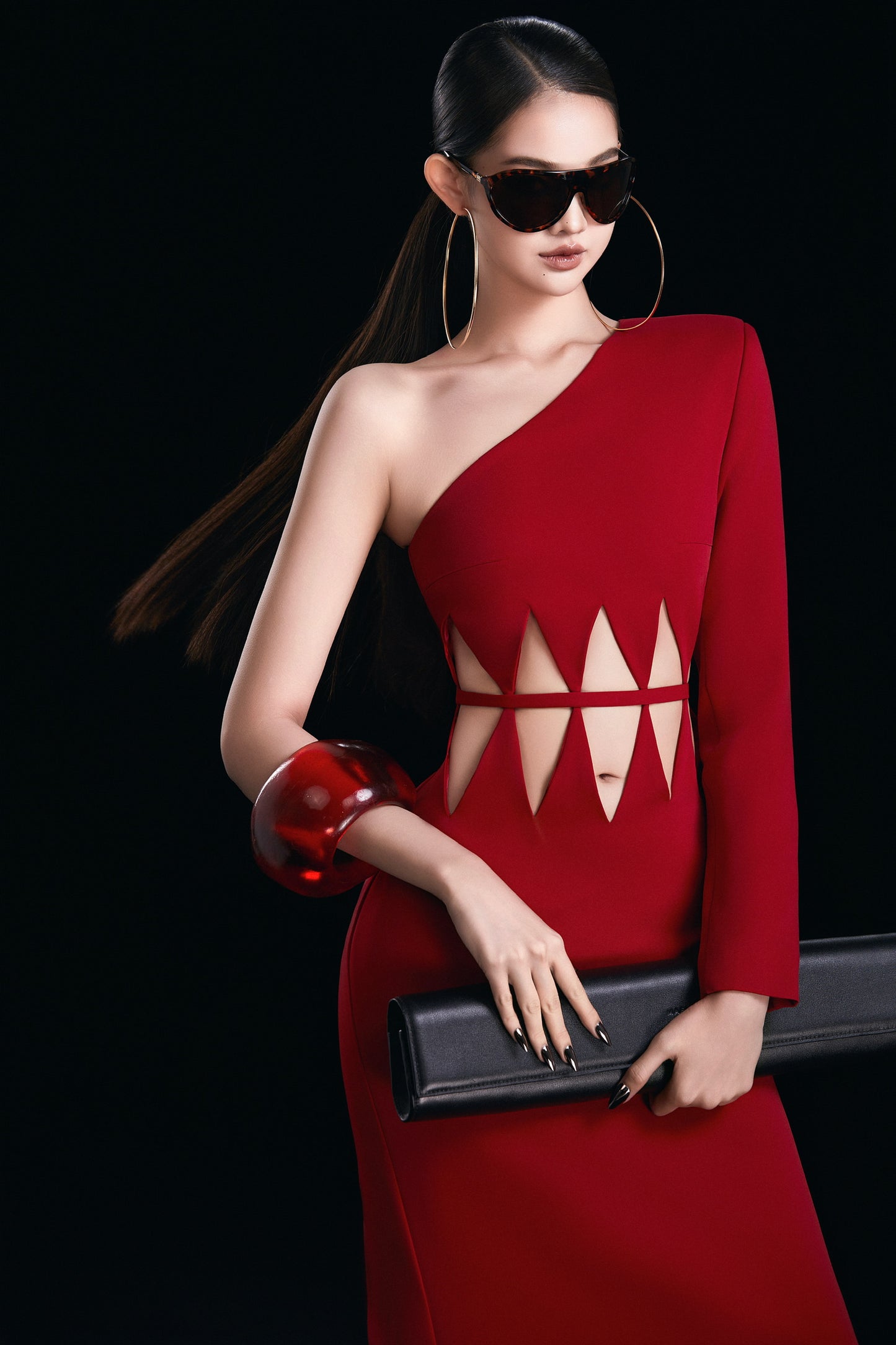 MAEL FEMME Red Aethera Maxi Dress