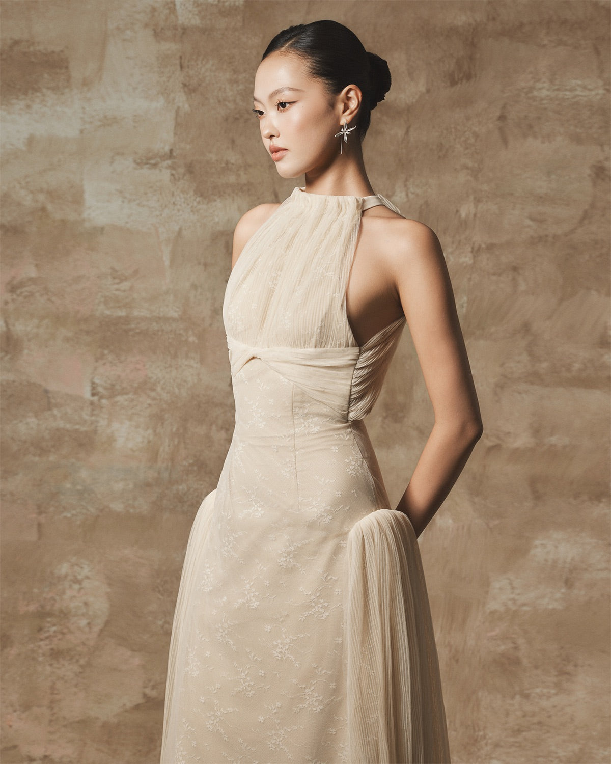 BYDI Fairycore Elegant White Monde Maxi Dress