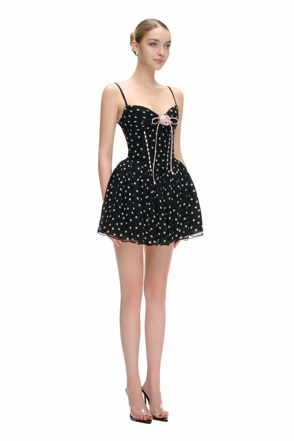 JUBIN Black Rosalie Mini Dress
