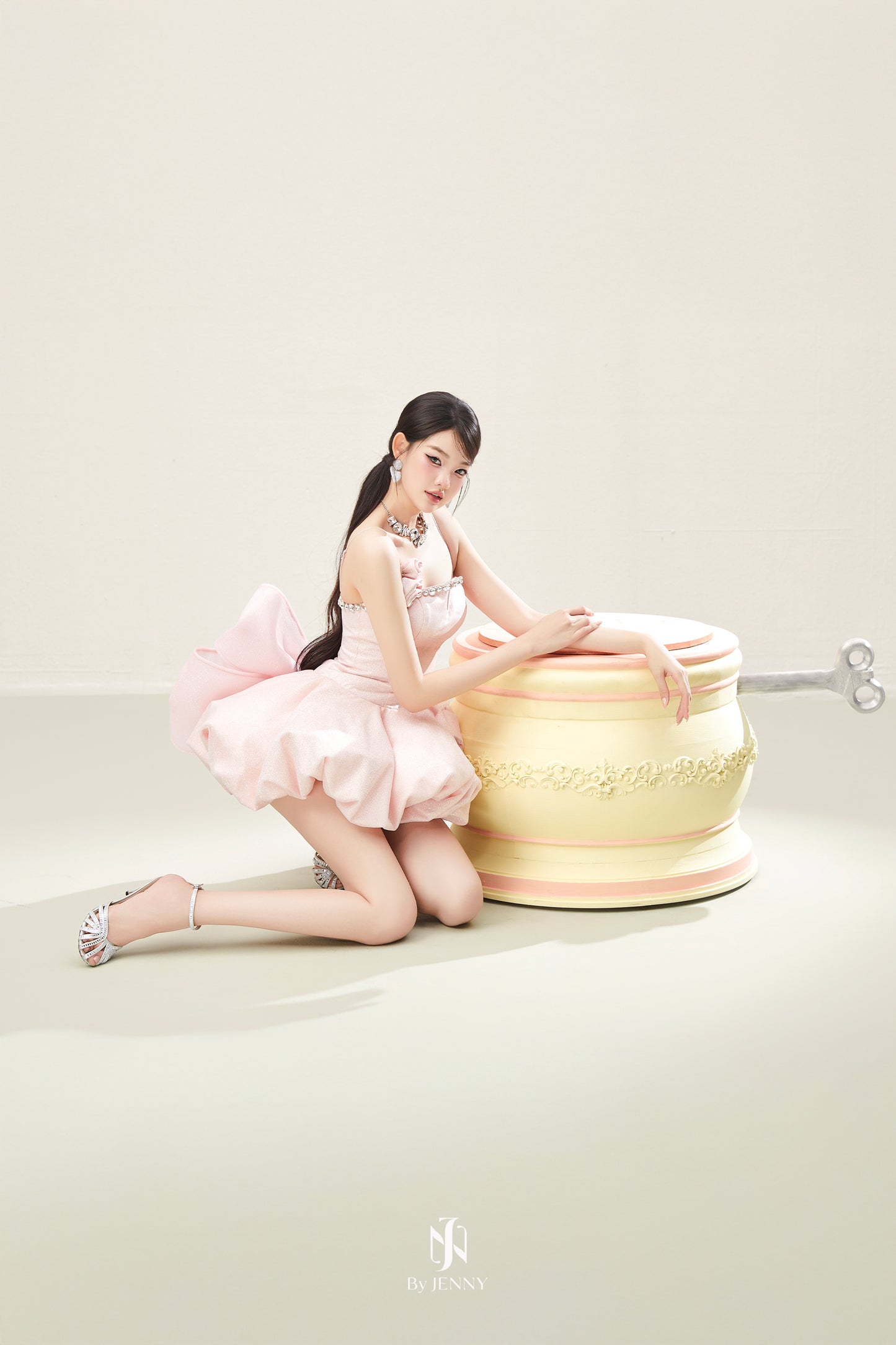 BY JENNY Pink Lolli Mini Dress