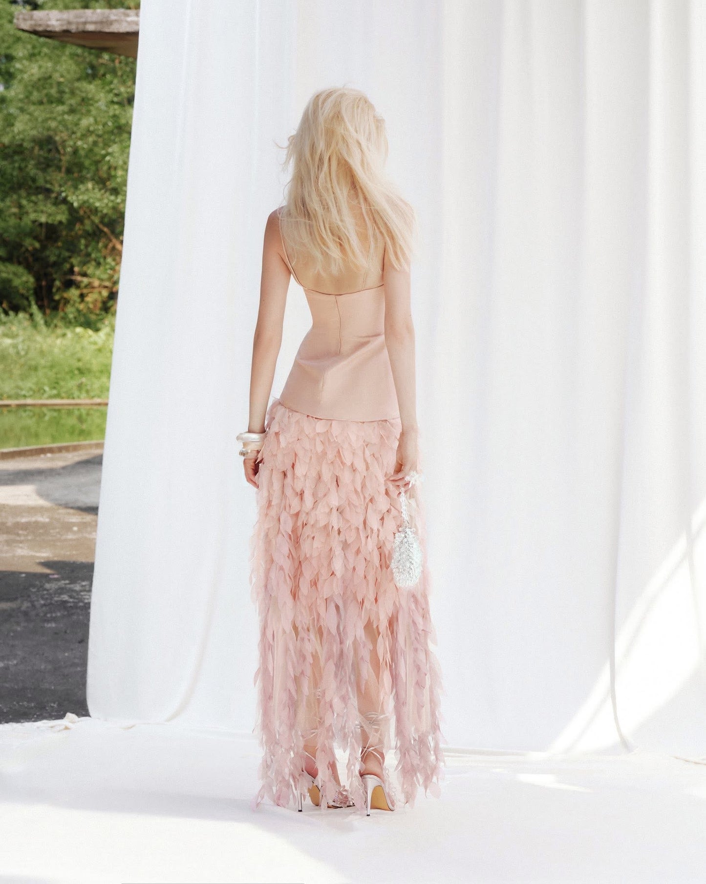 MUSTHAVE Fairycore Elegant Pink Julie Midi Dress