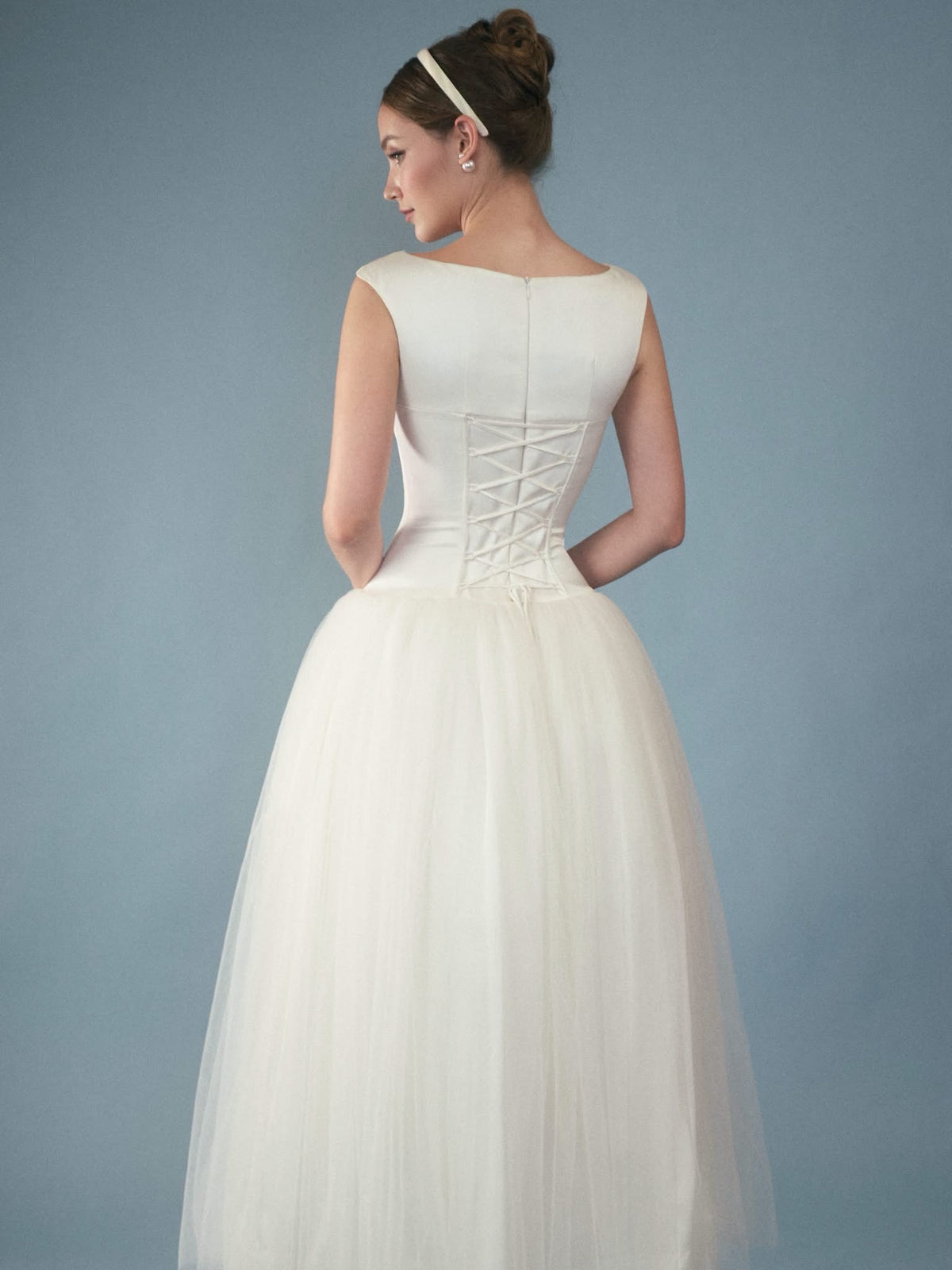 White Swan Tulle Romantic Midi Dress