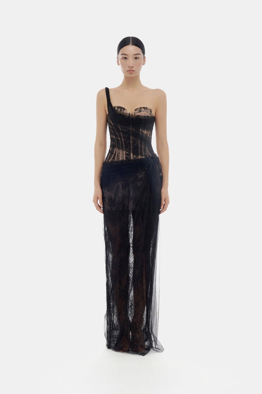 MONTSAND Black Mara Maxi Dress