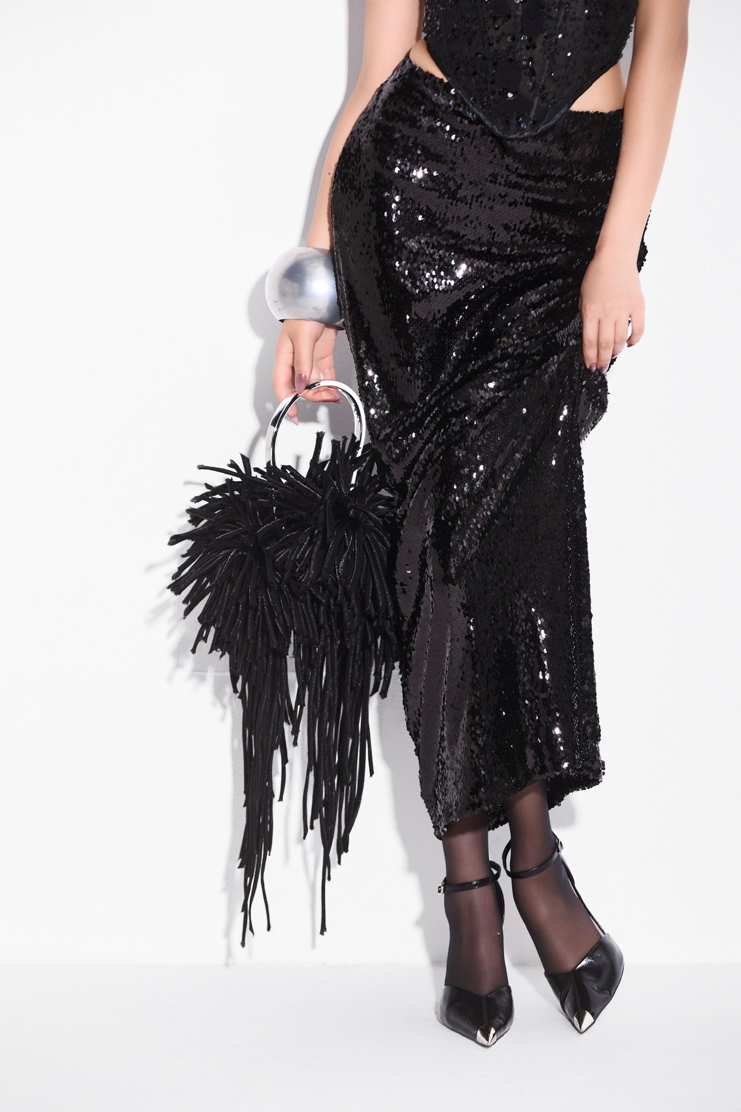 MAEL FEMME BLACK Formal Mireya Top & Hebe Skirt