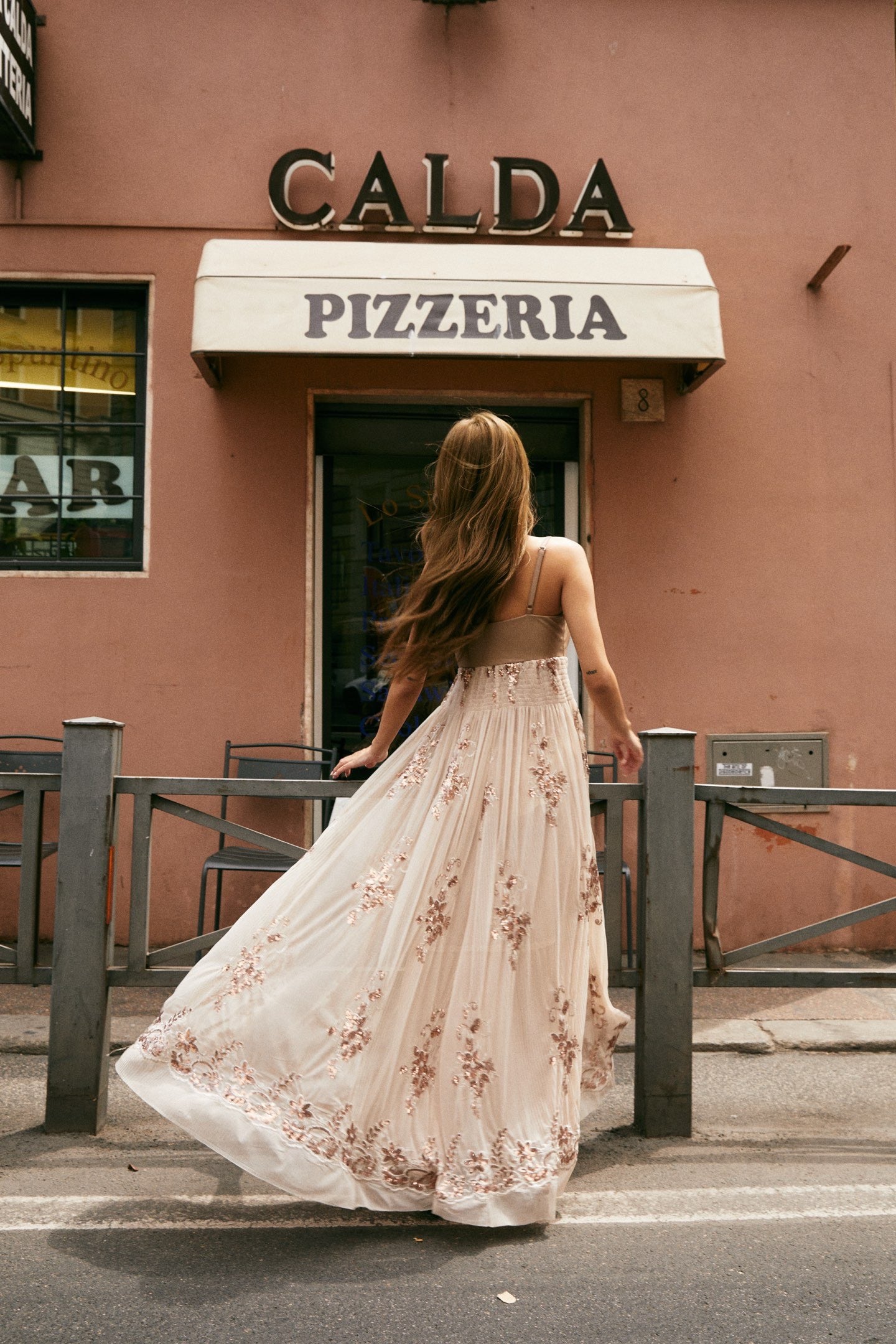 MINPURA Nude Brown Maxi Dress