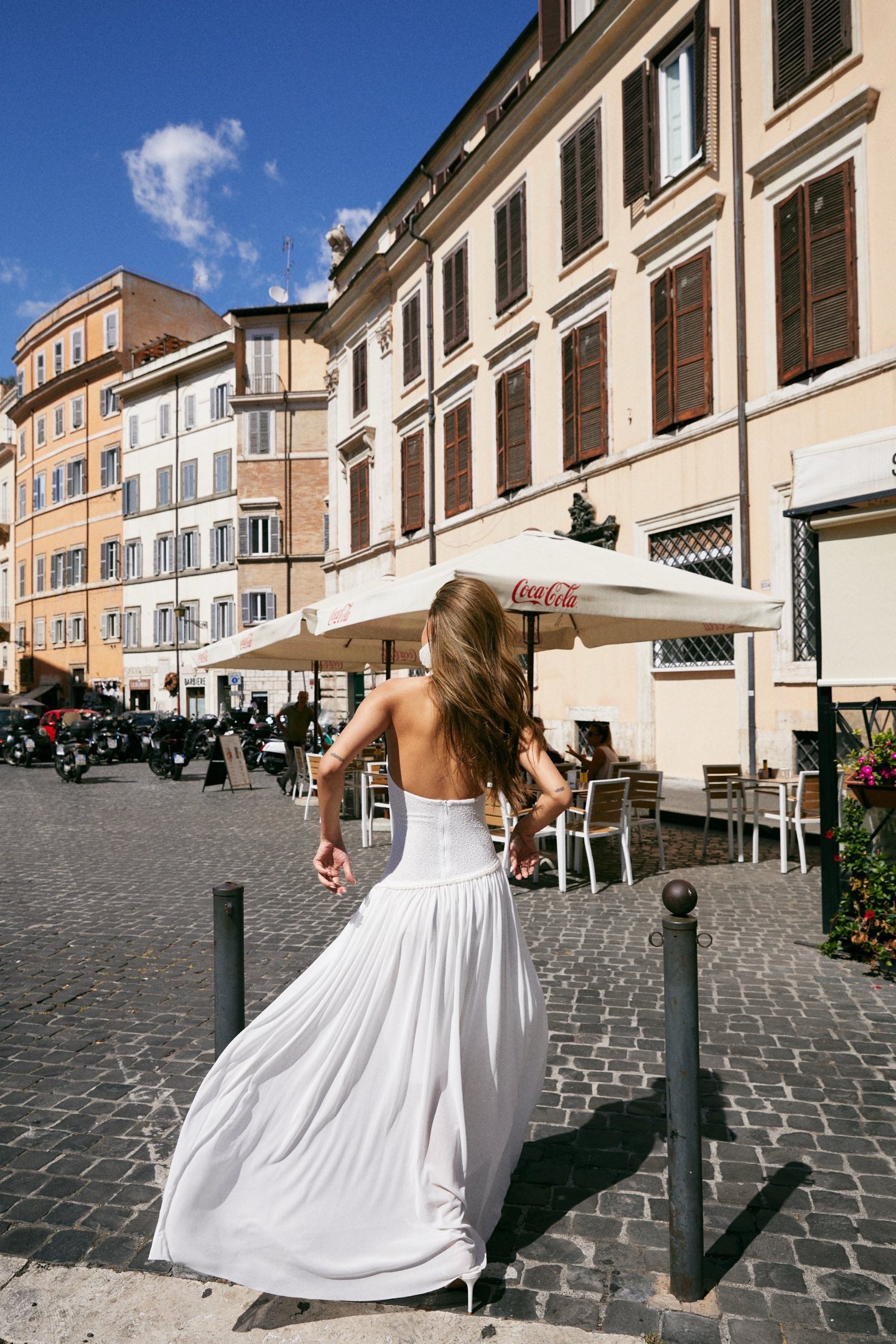 MINPURA White Elegant Maxi Dress