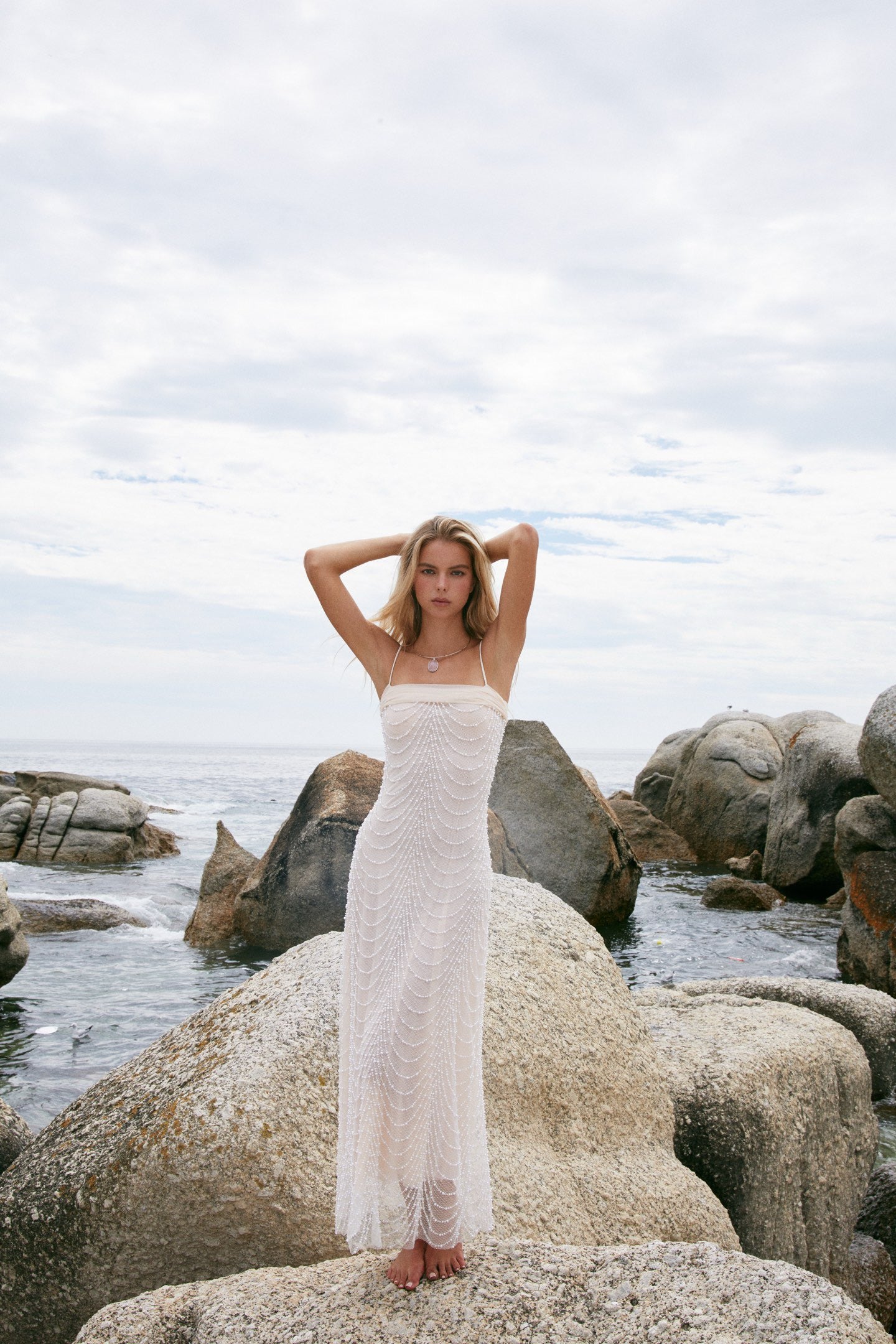 MIN PURA White Vacation Sweet Zebra
Pearl Maxi Dress
