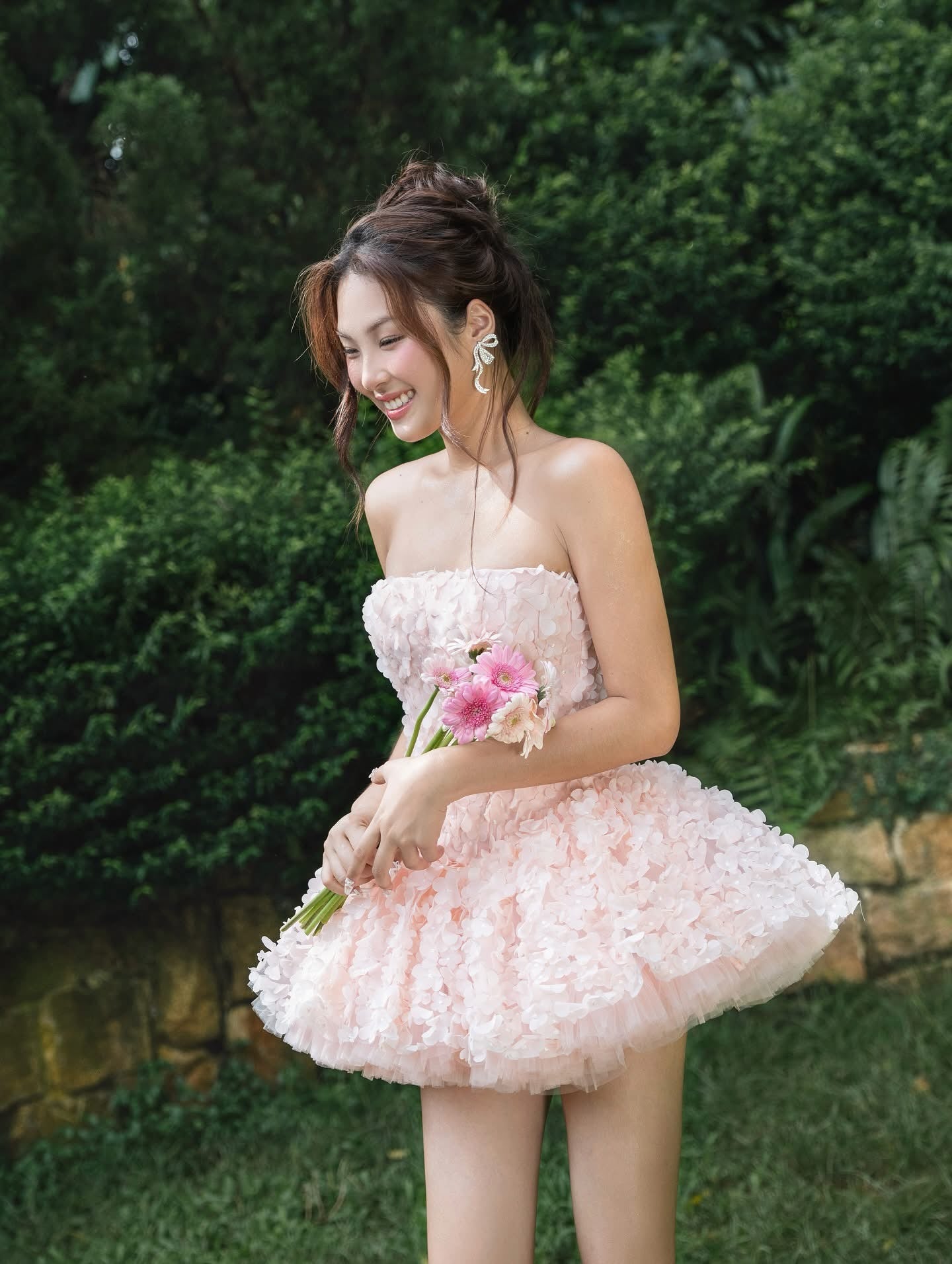 LANE CI Pink Misa Mini Dress