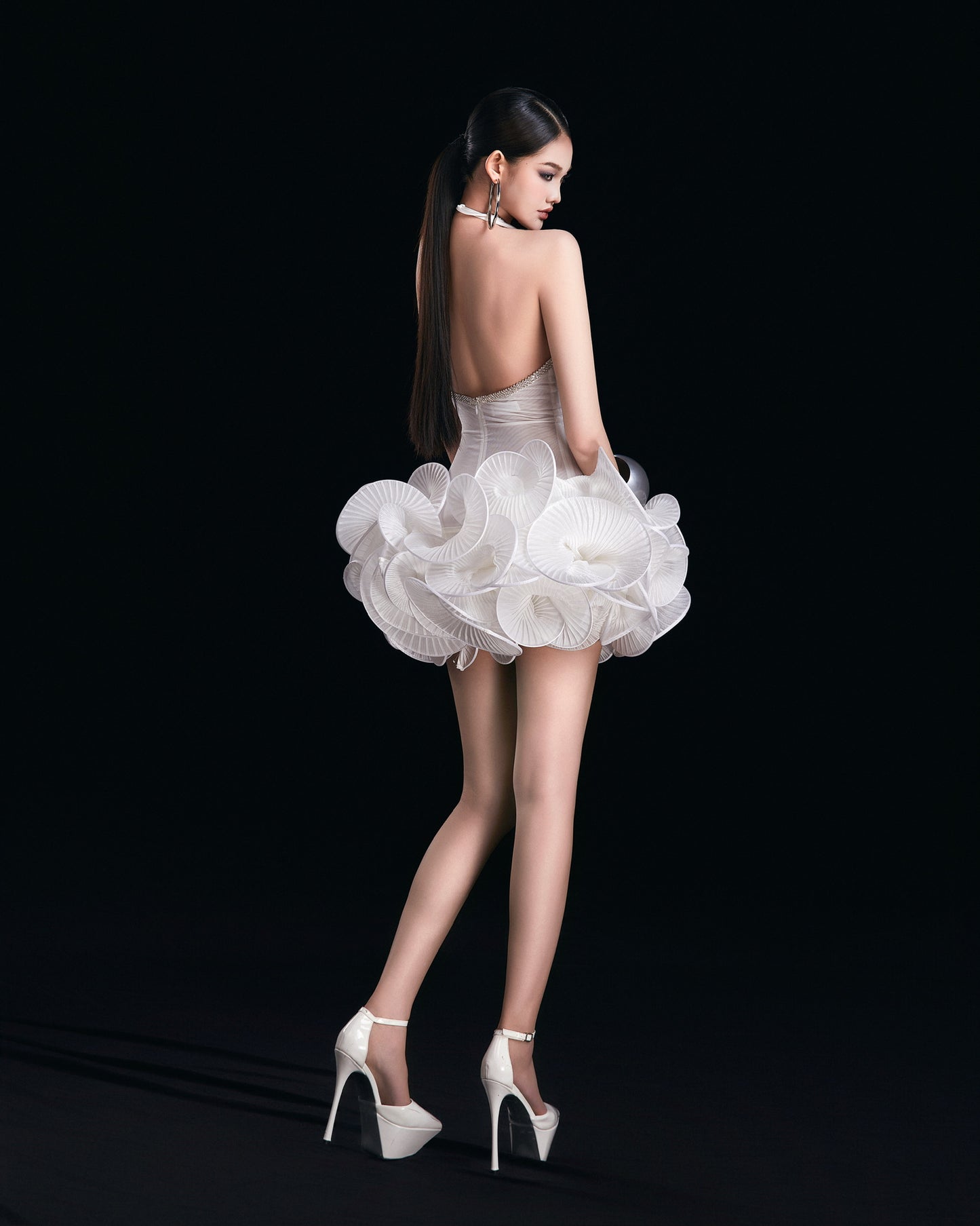 MAEL FEMME White Zendria Mini Dress