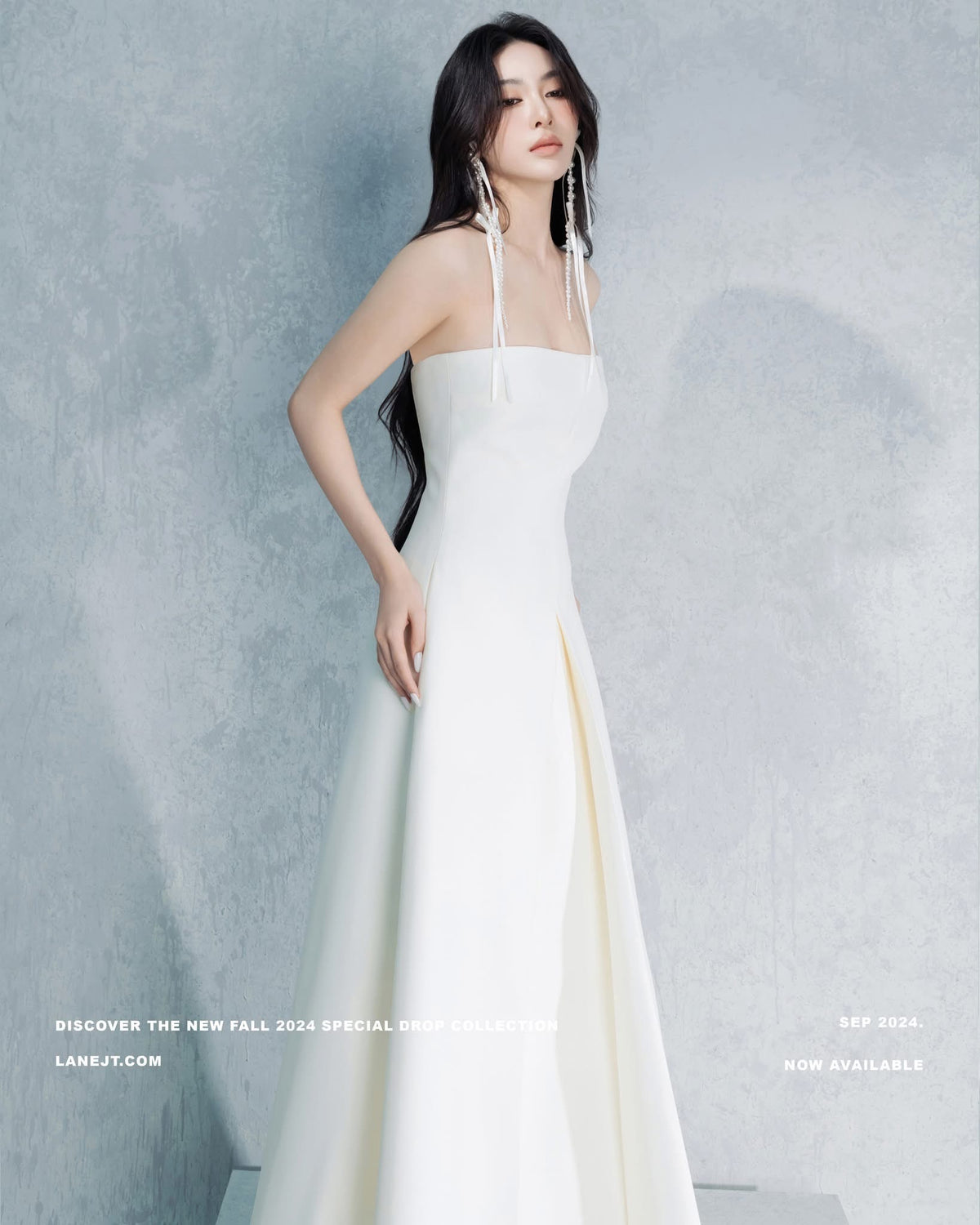 LANE JT White Beth Ashape Maxi Dress