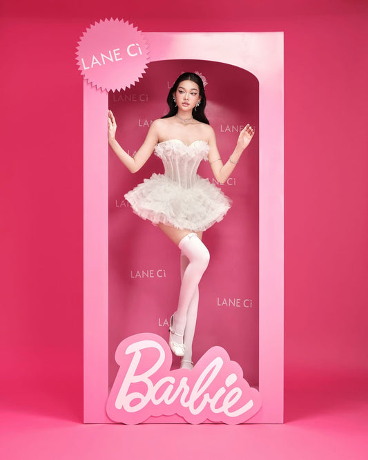 LANE CI White Karen Mini Dress