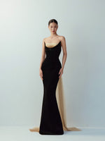 Black Claire Beaded Maxi Dress