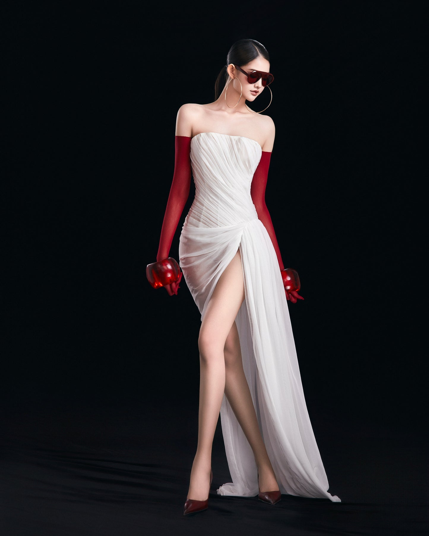 MAEL FEMME White Cynara Maxi Dress