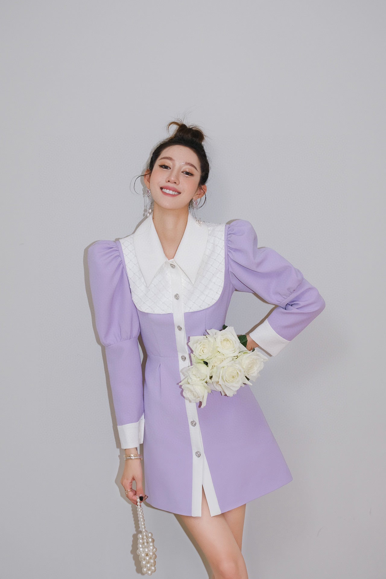 MASION WESTER Purple Mini Dress （Sales）