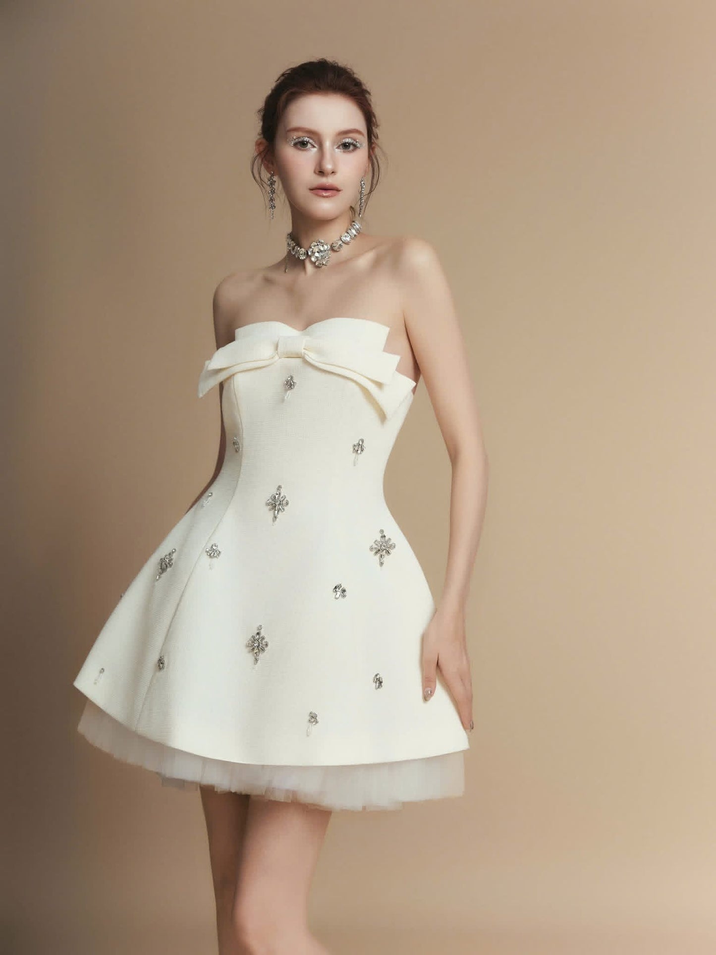 LAMORIS Black Florence Mini Dress