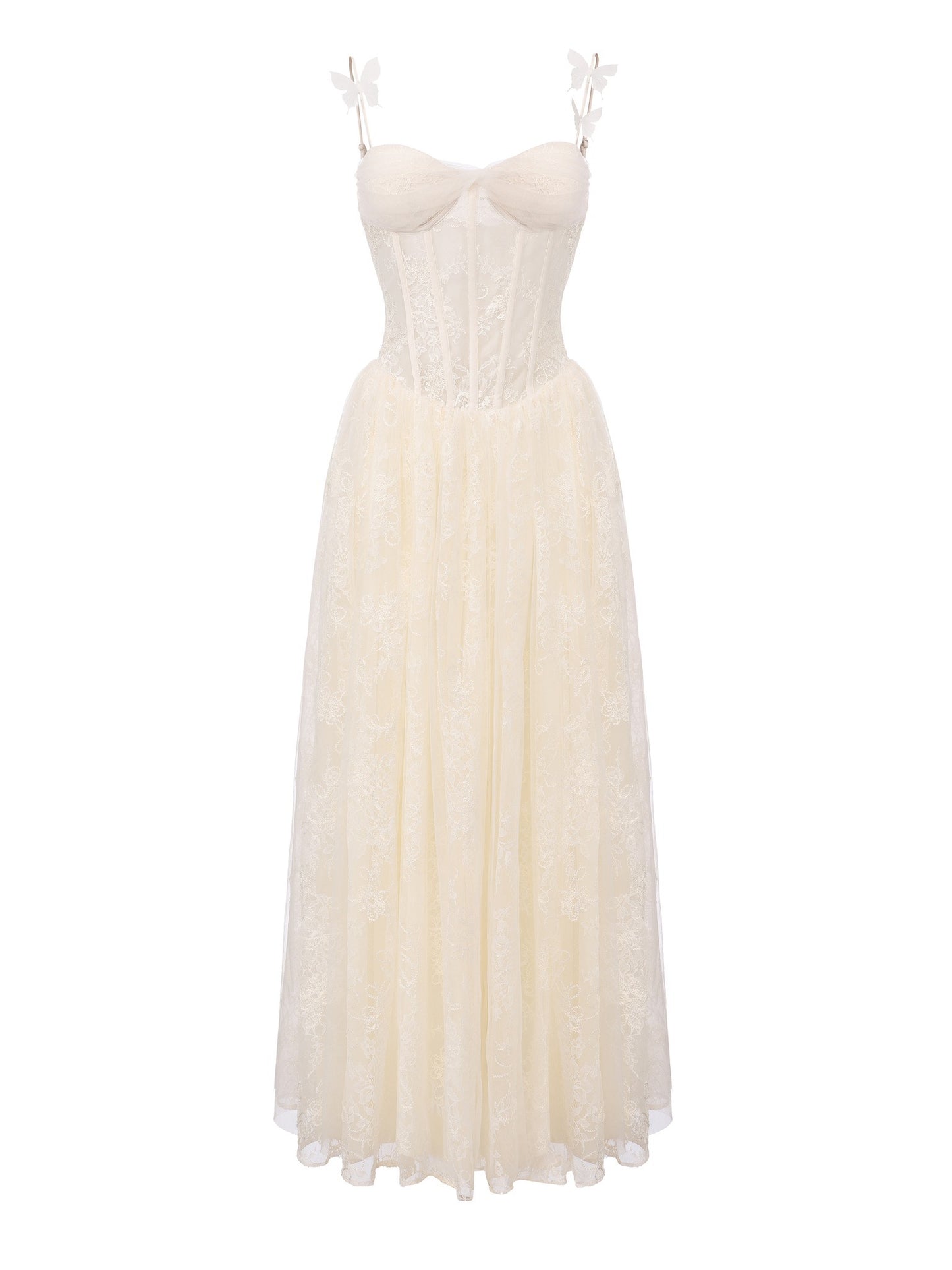 JEAN SOO White Lace Maxi Dress