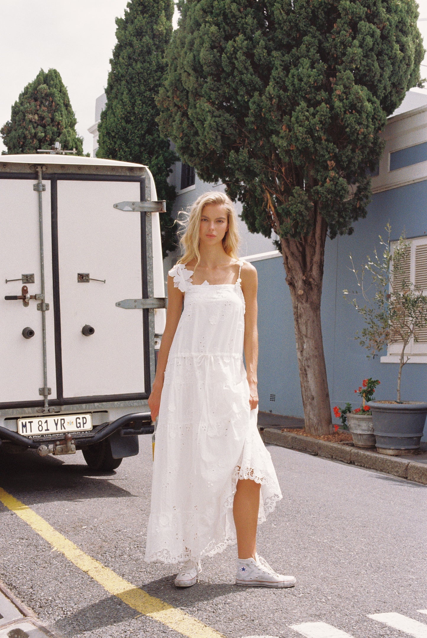 MIN PURA White Vacation Sweet Lerato Maxi Dress
