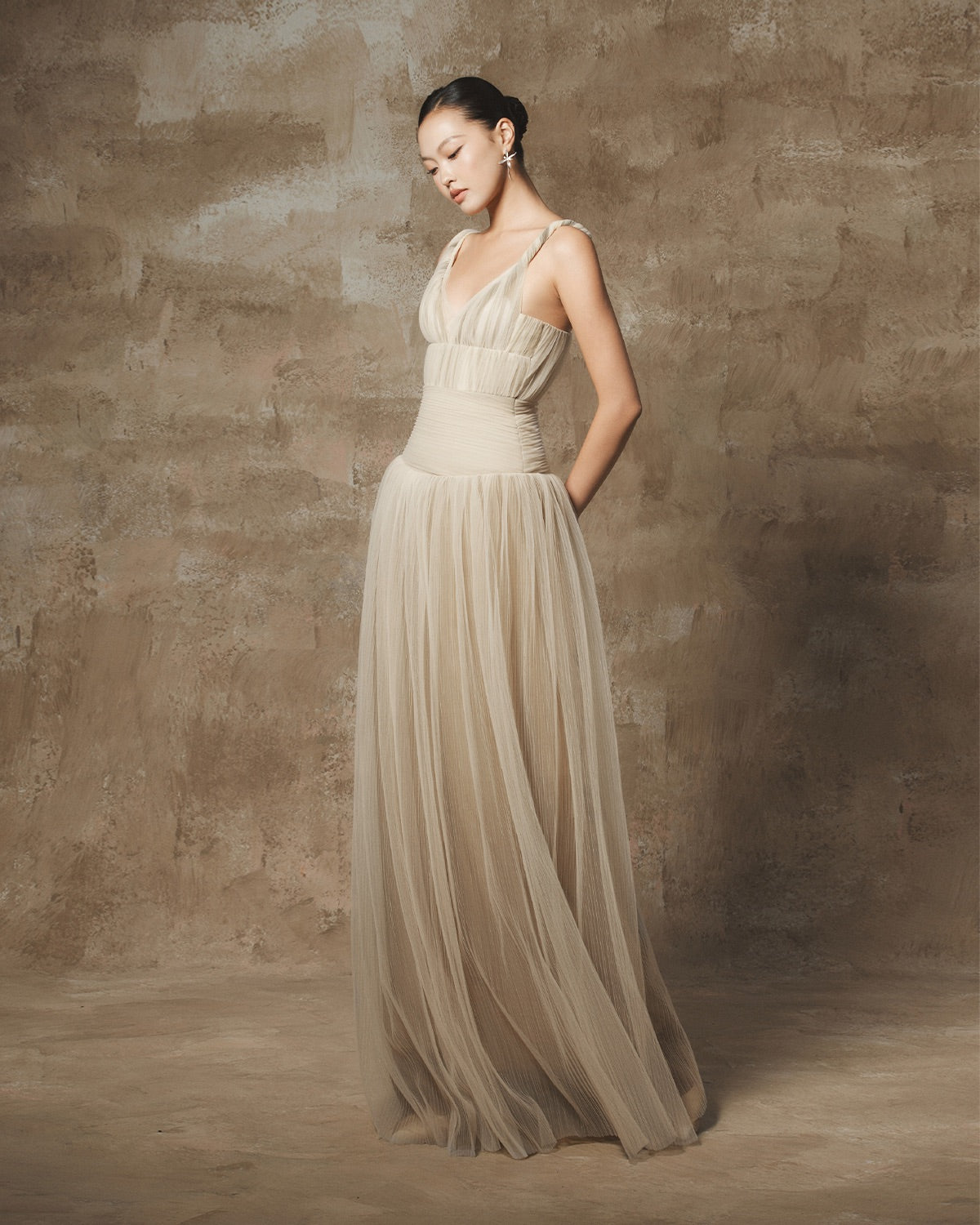 BYDI Fairycore Elegant Vacation White Onnie Maxi Dress