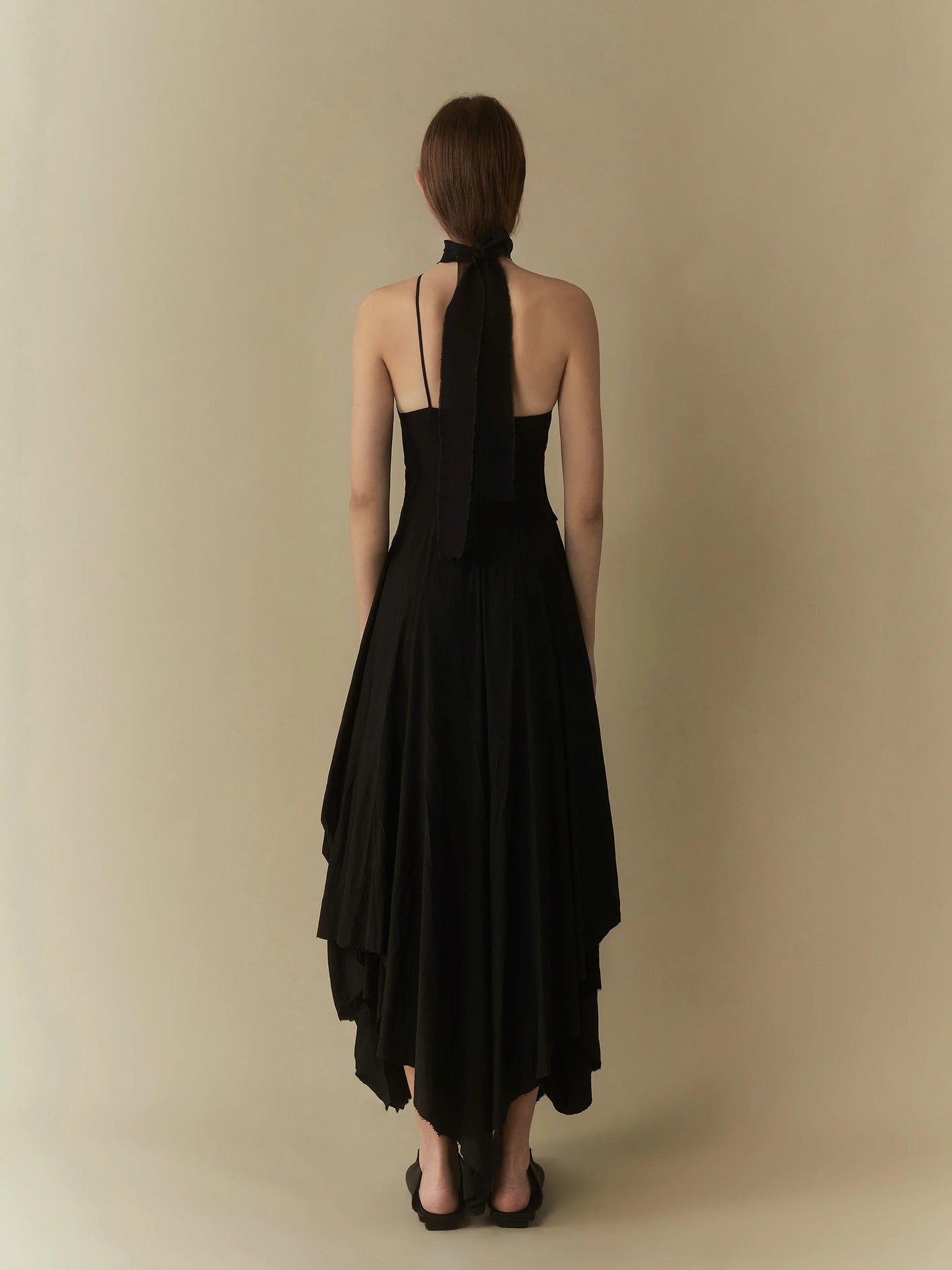 ELYWOOD BLACK LOOSE MAXI DRESS