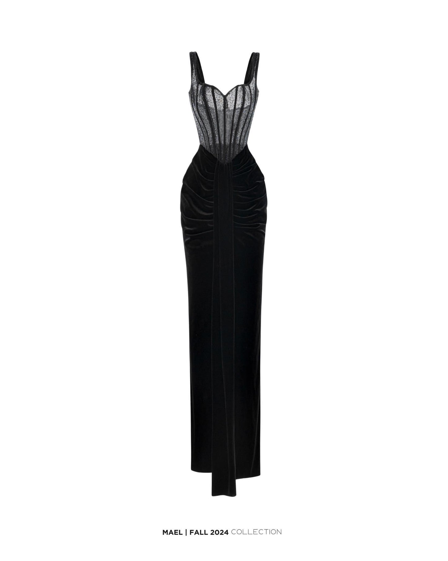 MAEL FEMME BLACK MAXI DRESS