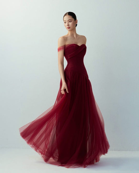 BYDI Elegant Vacation Red Iva Maxi Dress