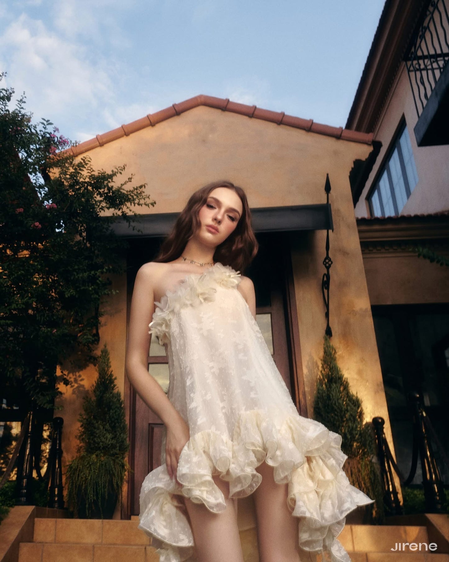 JIRENE White Pixie Mini Dress