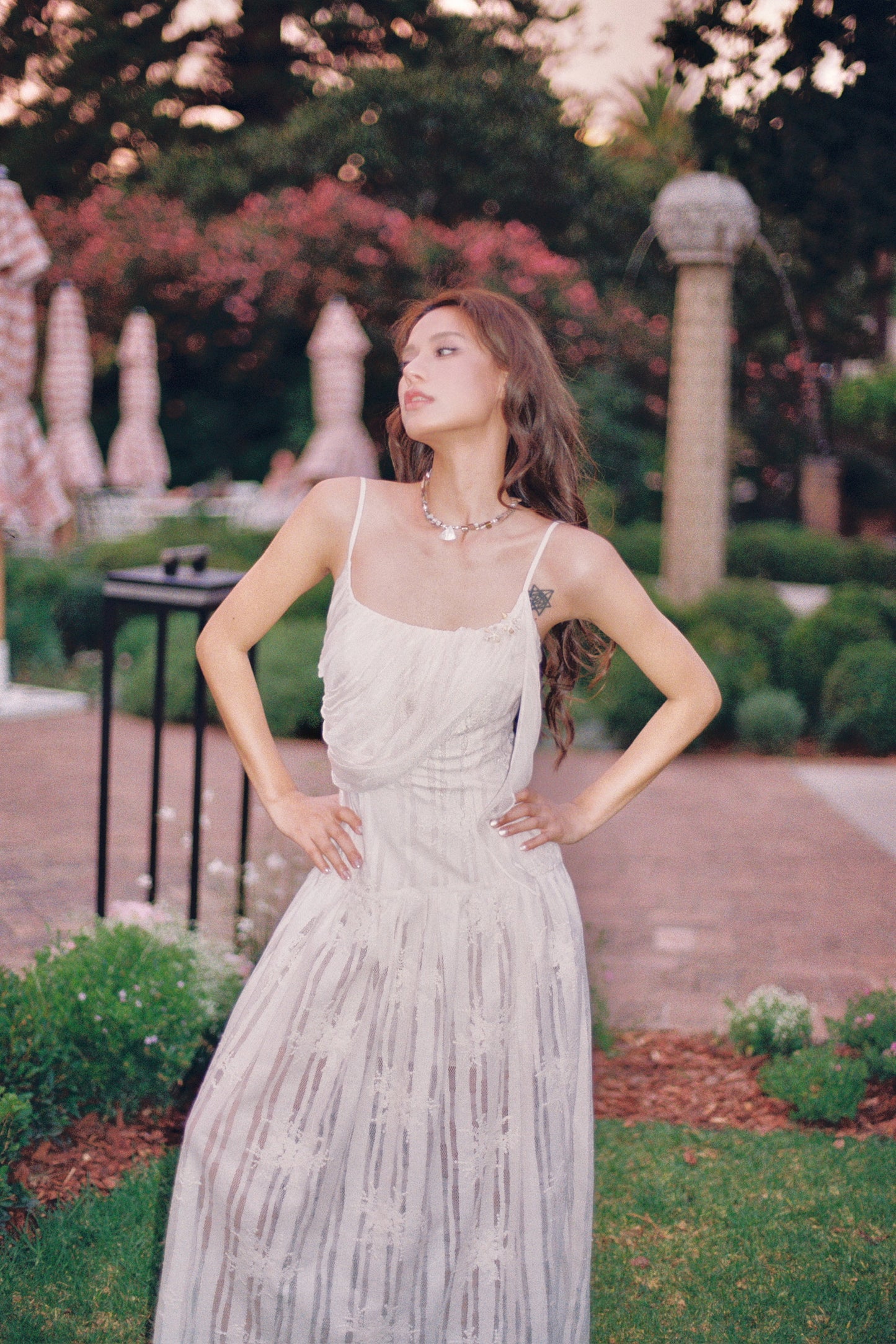 MIN PURA White Vacation Sweet Nia Maxi Dress