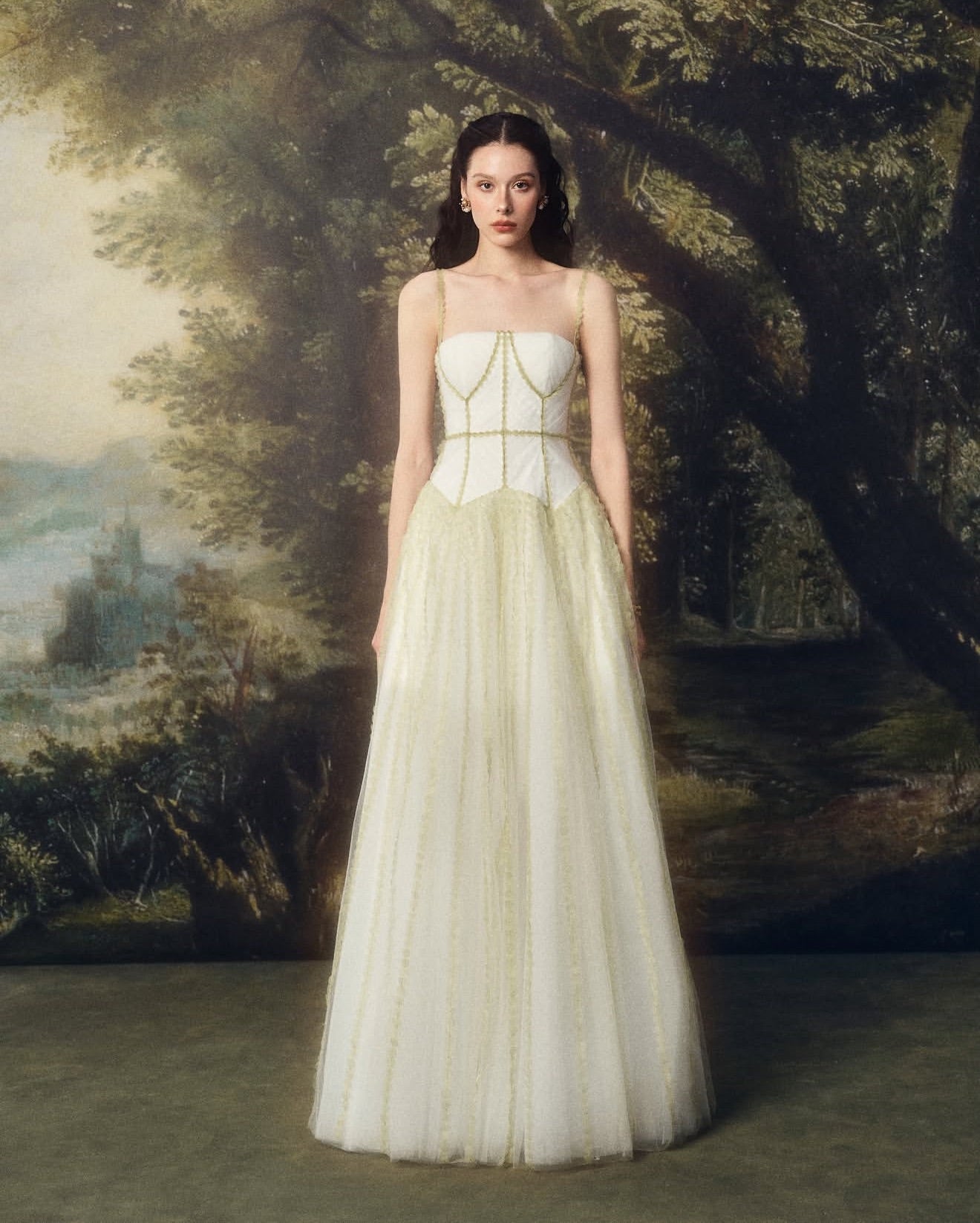 LINHPHUNG White Virelis Gauze Maxi Dress