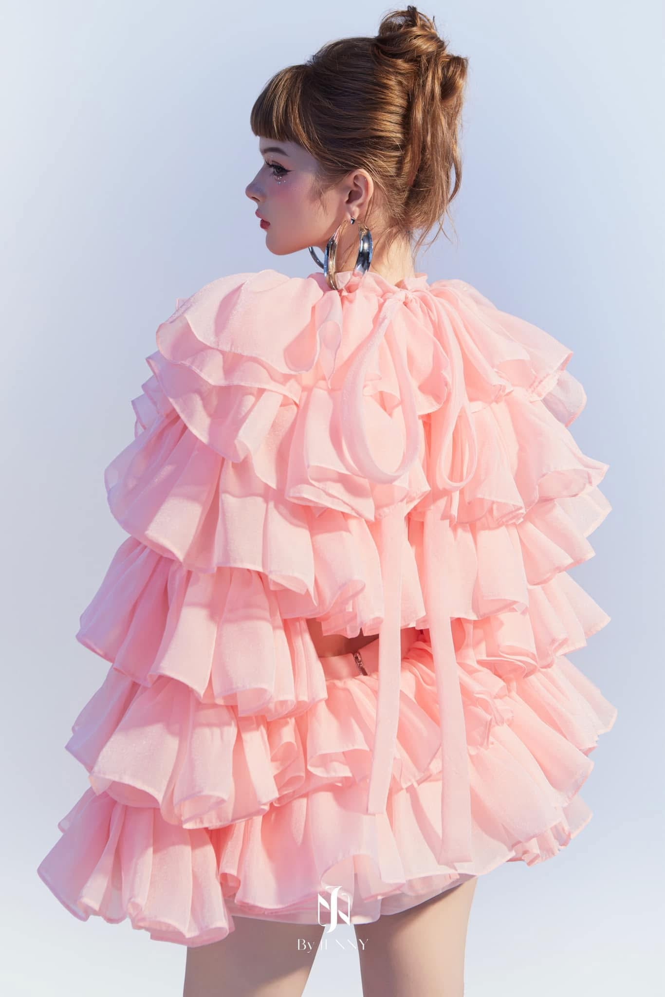 BY JENNY PINK TOP& Skirt Set