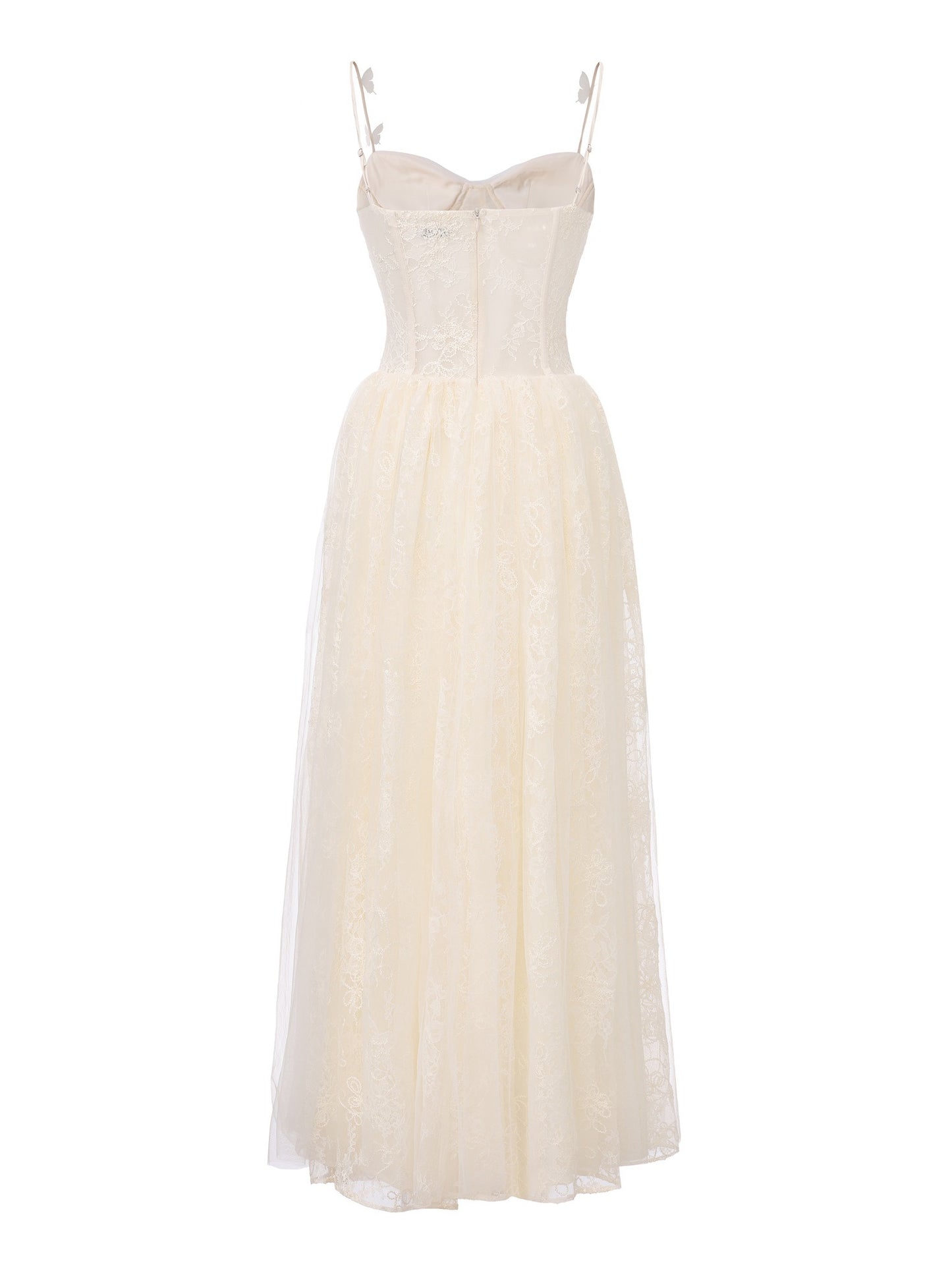 JEAN SOO White Lace Maxi Dress