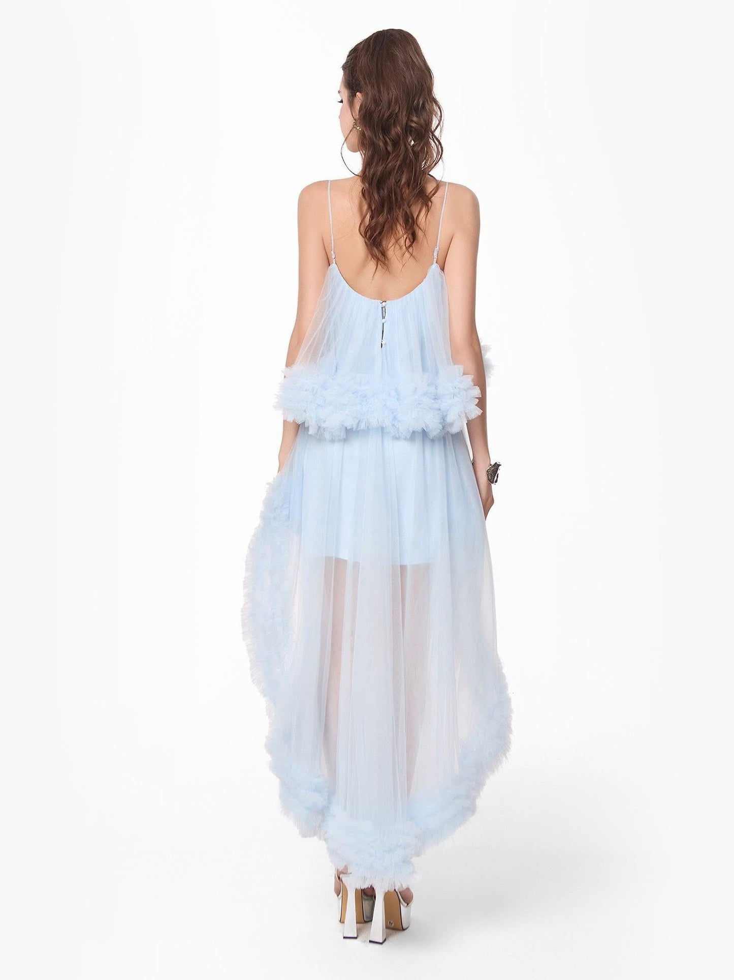 JENEA BY JENNY Sweet Vacation Blue Trace Maxi Dress