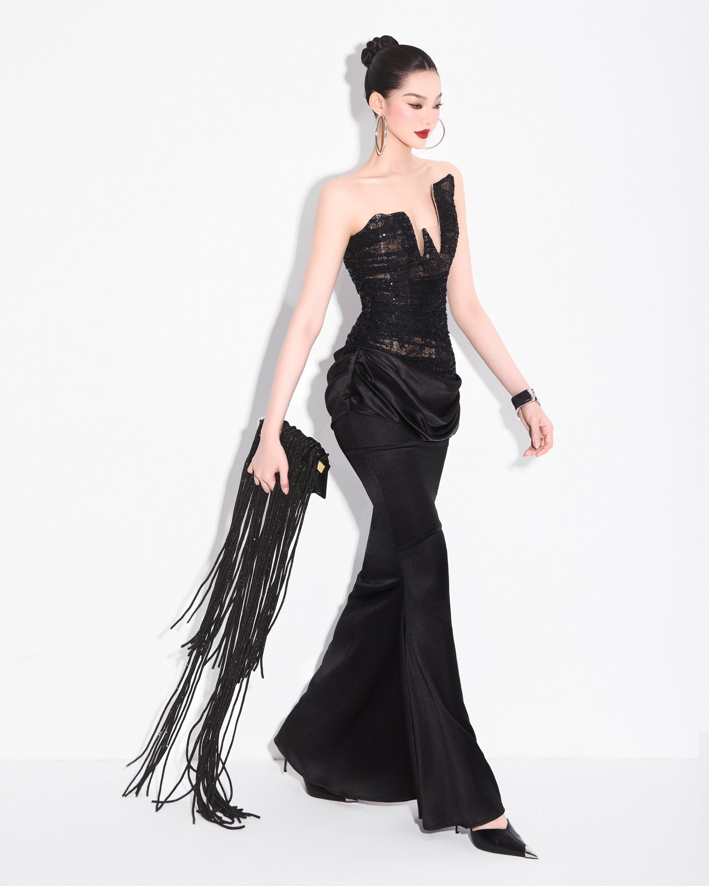 MAEL FEMME Black Formal Alessandra Maxi Dress