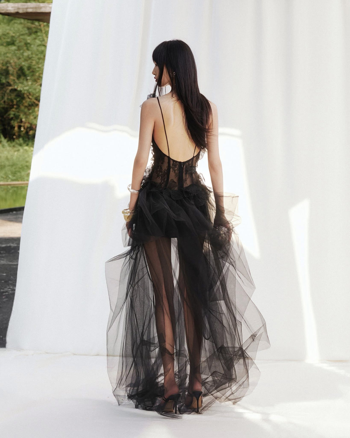 MUSTHAVE Fairycore Elegant Black Theresa Maxi Dress