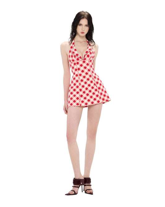 LSOUL Red Gunbou Mini Dress