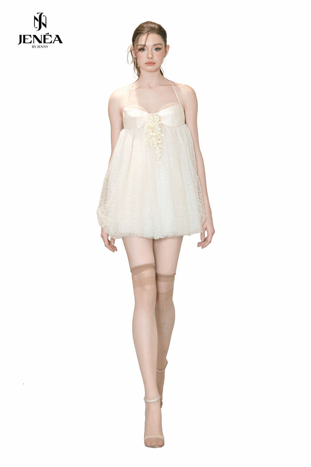 JENEA BY JENNY Sweet Vacation Yellow Mini Dress