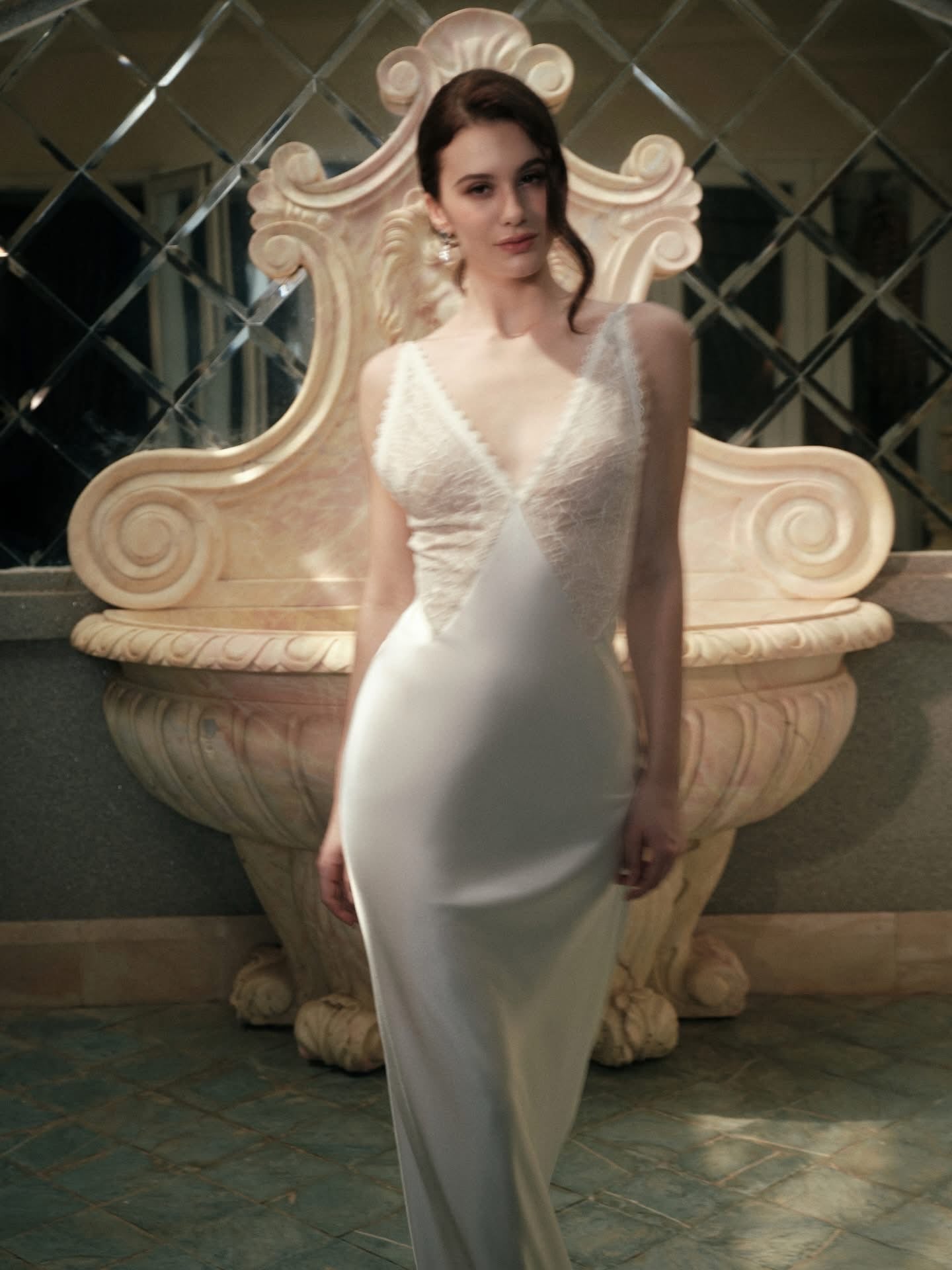 KISSERINE ATELIER Elegant Fairycore White Vespera Maxi Dress