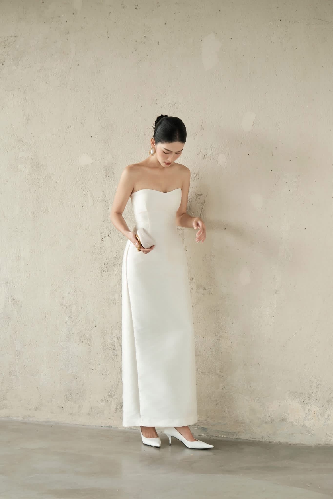 DELICIAE White Giana Maxi Dress