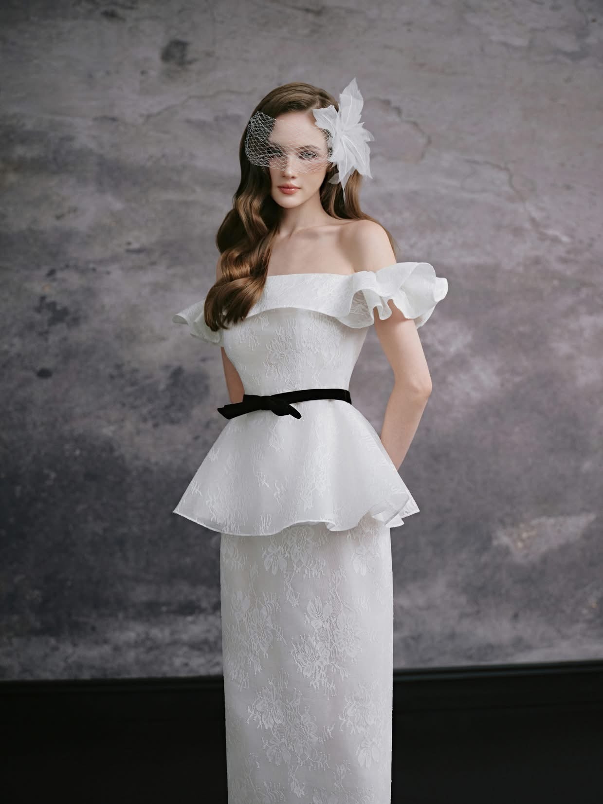 DELICATE White Kelly Top & Skirt