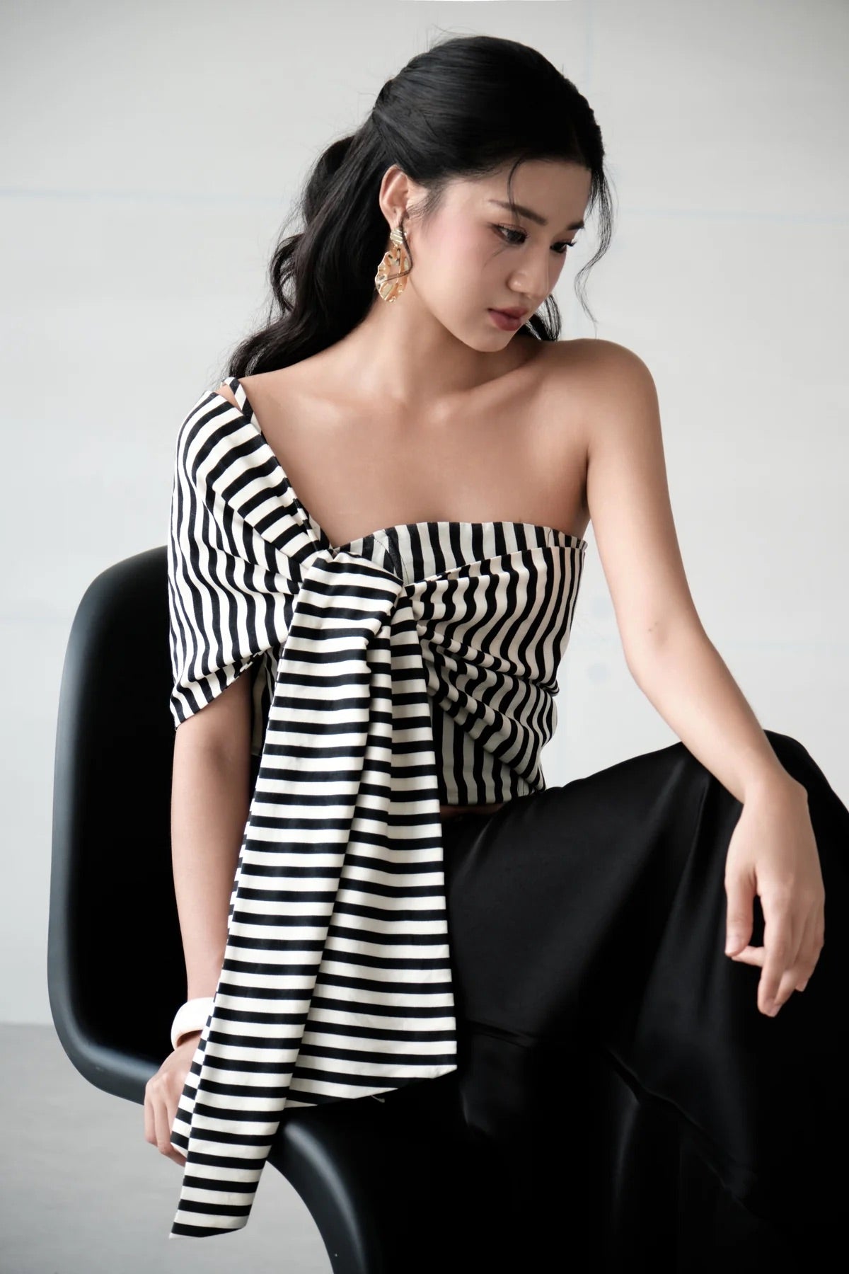 DELICIAE Black Amira Top & Skirt