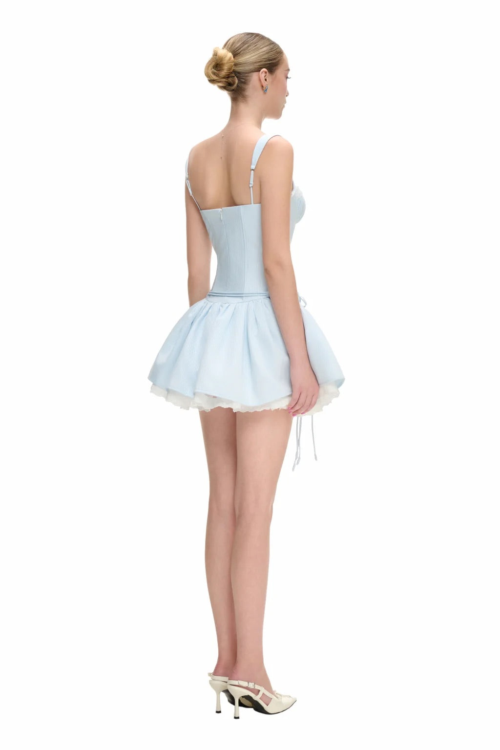 JUBIN Blue Fauna Mini Dress
