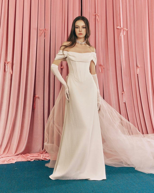 KATHY ATELIER Elegant Vacation White Kate Silk Maxi Dress