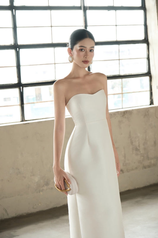 DELICIAE White Giana Maxi Dress