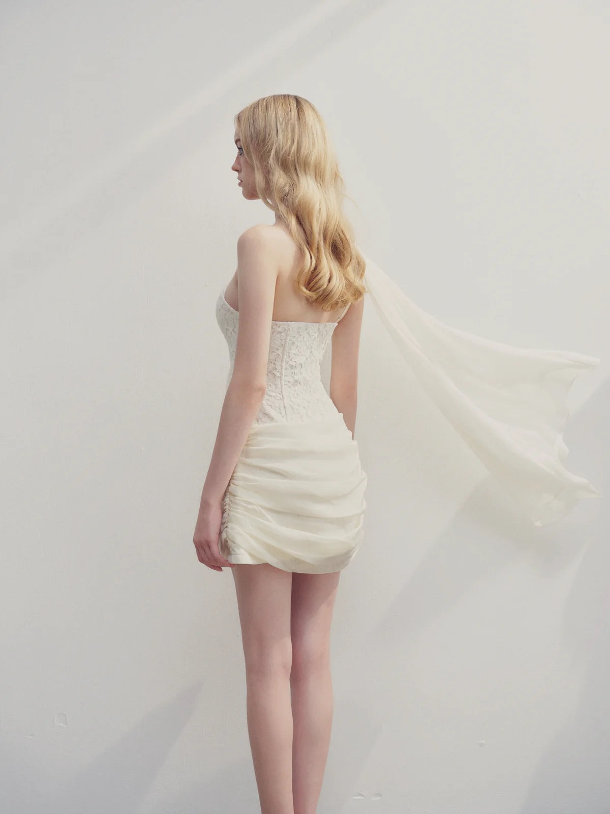 DELICIAE White Bailey Mini Dress