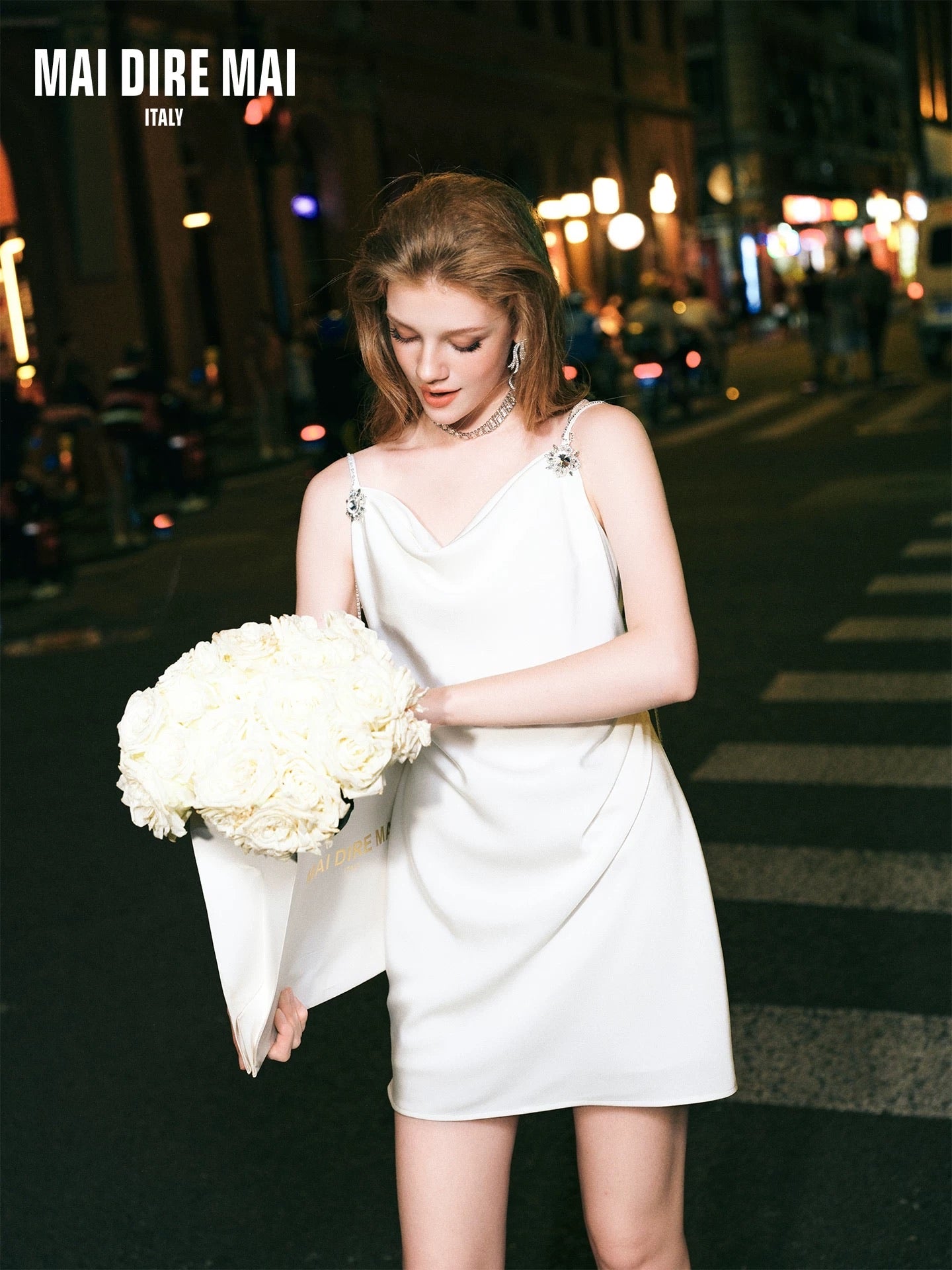 MAI DIRE MAI White Mini Dress