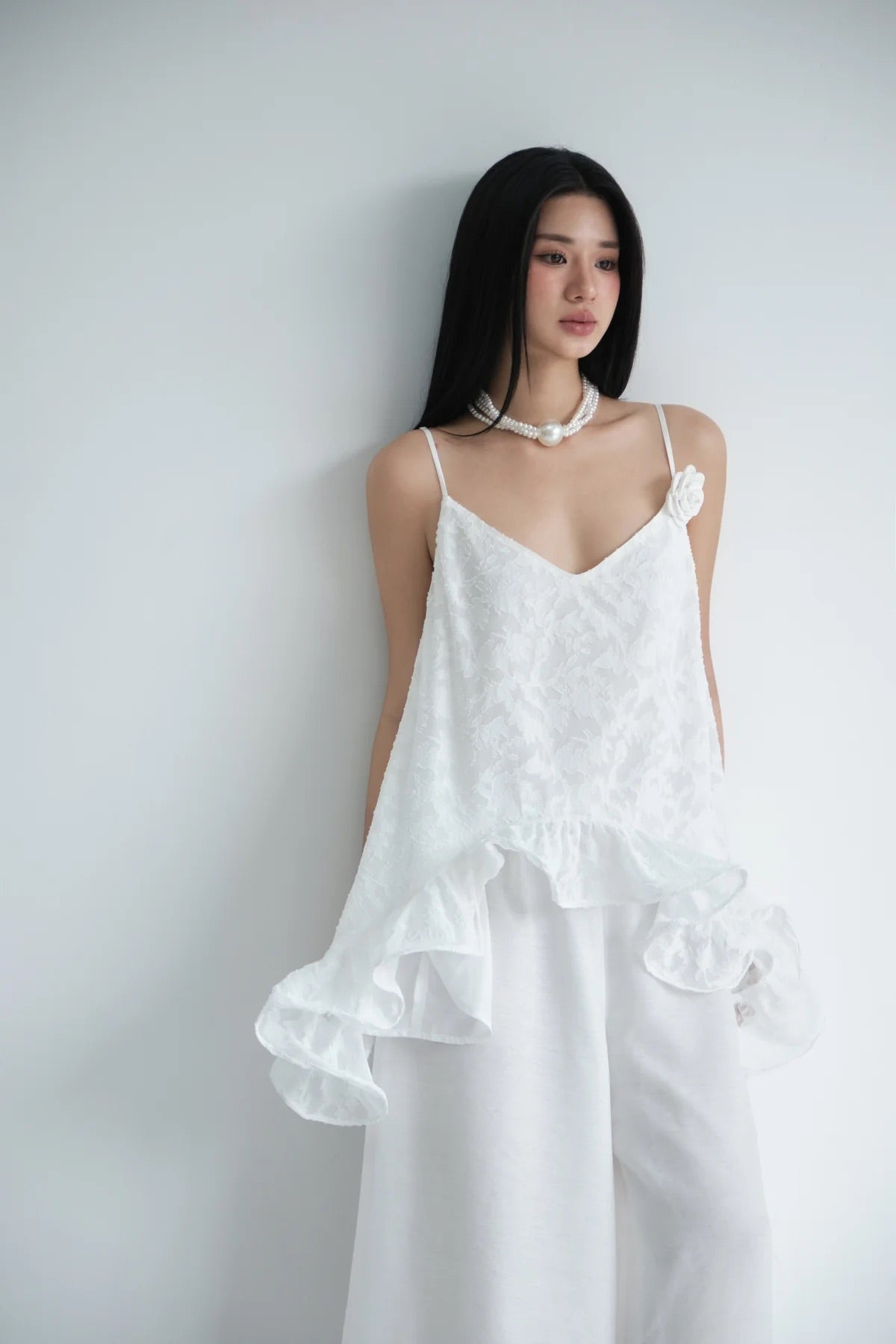 DELICIAE White Cherie Top & Pants