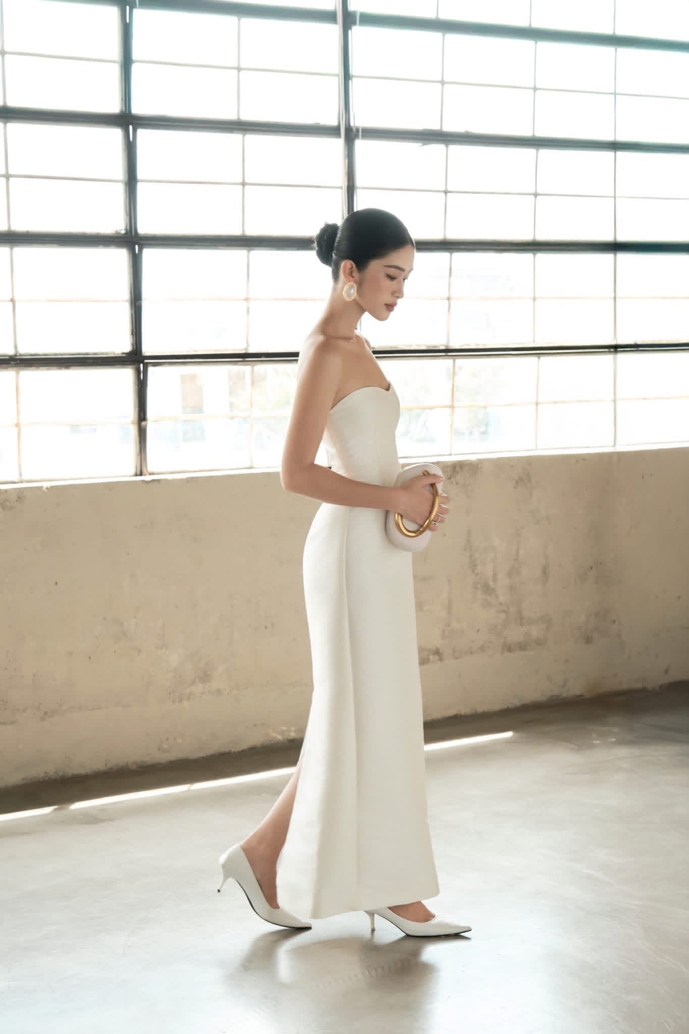 DELICIAE White Giana Maxi Dress