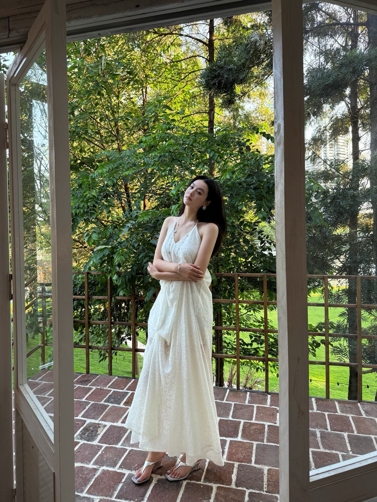 CROWCREW White Maxi Dress