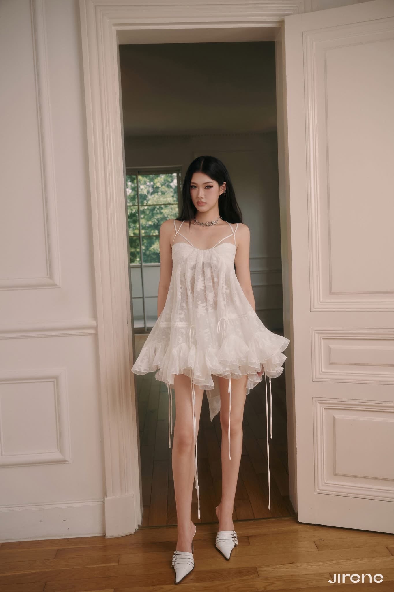 JIRENE White Wink Mini Dress